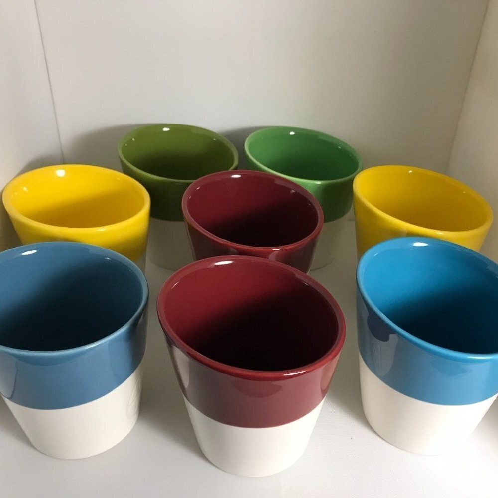 STARBUCKS Colourful  Handleless Tazo Mugs